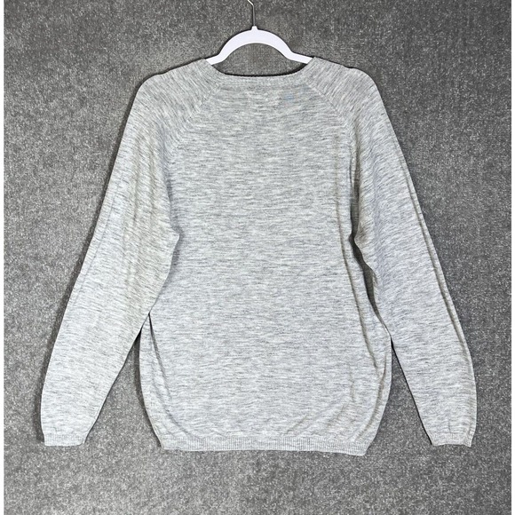 Standard Issue Long Sleeve Knit Crew Neck Pullover Sweater Mens Size Large Gray - Picture 2 of 13